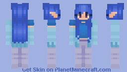 +*+ Soft Blue ~ Persona +*+ Minecraft Skin