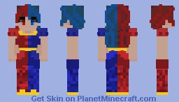 Red And Blue Skin Minecraft Skin