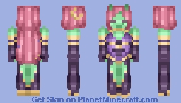 Night 137 of PMCers Skins in My Style! Saturn Marz Minecraft Skin