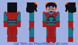Terezi Pyrope (Redglare Outfit) Minecraft Skin