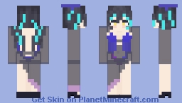 Little Mermaid - Abyss Flower Minecraft Skin