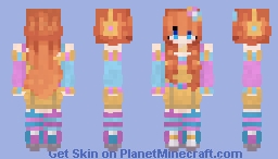 Pan-Pride Jumper girl!  🩷💛🩵 Minecraft Skin