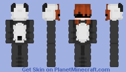 panda but blindfold Minecraft Skin