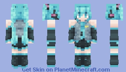 Hatsune Miku Minecraft Skin