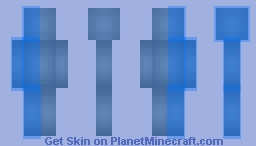 customizable shaded blue Minecraft Skin