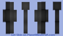 customizable shaded black Minecraft Skin