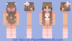 hello kitty pink pilates princess AI Minecraft Skin