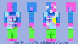 I want to live in a pop-like way Minecraft Skin