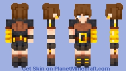 QuartzIsCanon - Golden Gadwalls InsideMC x Solar Skirmish Minecraft Skin