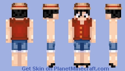 Monkey D Luffy - One Piece Minecraft Skin
