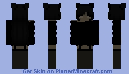 Egirl Emo Black Cat Minecraft Skin