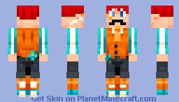 Cdawg0012 - Orange Team Hearts For Astra x Blockfest Minecraft Skin
