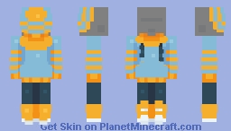 Striped Hoodie Outfit Minecraft Skin