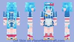 Hatsune Miku - MESMERIZER Minecraft Skin