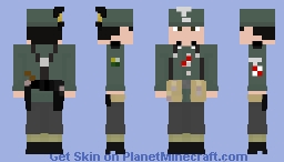 13. Gebirgs-Division "Hanschar" Obergefreiter Pioner Minecraft Skin