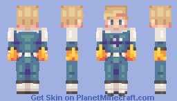 🔥4️⃣ Human Torch [Fantastic Four: First Steps] Minecraft Skin