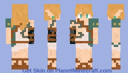 Link from "The Legend of Zelda: Tears of the Kingdom" (looks better in 3D) Minecraft Skin