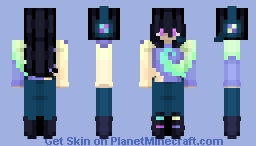 tie-die gamer Minecraft Skin