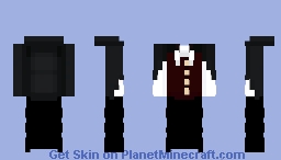 vampire red vest Minecraft Skin