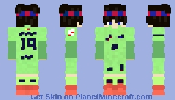 Tercera Equipacion FC Barcelona 2024-25 #19 Lamine Yamal Minecraft Skin
