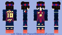Camiseta Local FC Barcelona 2025-26 #10 Lamine Yamal Minecraft Skin