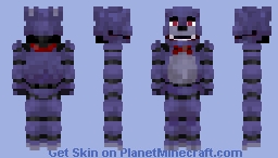 FNaF 1 - Bonnie The Bunny (Rabbit) Minecraft Skin