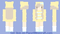 yellow and blue cutecore Minecraft Skin