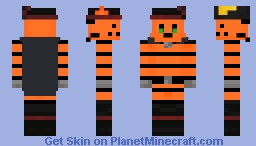 Petey The Cat as Puss In Boots Dav Pilkey Minecraft Skin