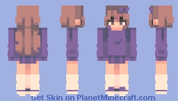 purple orchid . fs . 💜 Minecraft Skin