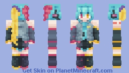 The ultimate Triple Baka! 🔴🔵🟡 Minecraft Skin