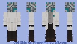 Scientist Light Grey Terracotta Minecraft Skin