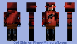Five Nights at Freddy's 11th Aniversary - Foxy the Pirate Fox (Java edition) Minecraft Skin
