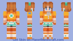 Daisy from mario kart world Minecraft Skin