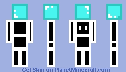Here's a diamond block! Minecraft Skin
