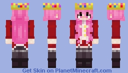 Technoblade pink girl skin Minecraft Skin