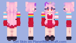 An evil version of one of my friend Luna's Minecraft skins Minecraft Skin