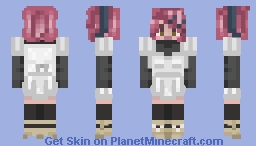 nana hachi komatsu white dress outfit Minecraft Skin