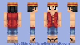 Monkey D. Luffy (Pre-Timeskip) Minecraft Skin