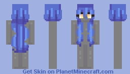 Long Wavy Hairbase Minecraft Skin