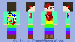 Me : Red Life Minecraft Skin