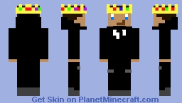 My Main (Brown Hair, Techno Crown) Minecraft Skin