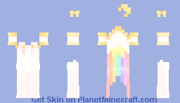 Rainbow Star Dress Outfit Base Minecraft Skin