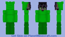 Rubanaantje but Dark Green Kirby Minecraft Skin