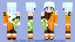 Japanese Kitsune Like Bluekwyrm (idk how to call the theme) Minecraft Skin