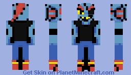 Undyne - Undertale Minecraft Skin