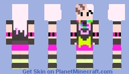 Scene girl X3 Minecraft Skin
