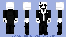 Mystery Man(Gaster) - Undertale Minecraft Skin