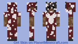 Mooshroom Girl/Boy (Vitiligo) Minecraft Skin