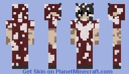 Mooshroom Girl/Boy (Vitiligo) Minecraft Skin