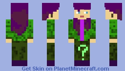 Simple riddler cosplay Minecraft Skin